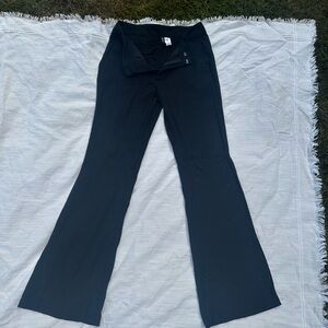 Black linen Flared dress Pants H&M